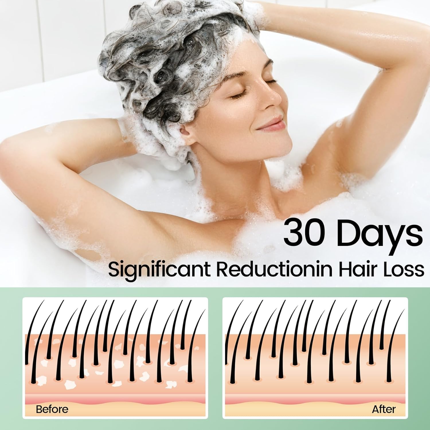 SelenoraBeauty™ Sysni Organic Rosemary & Tea Tree Keratin Shampoo – Strengthening, Nourishing & Hair Growth Formula (Anti-Dandruff & Damage Repair)