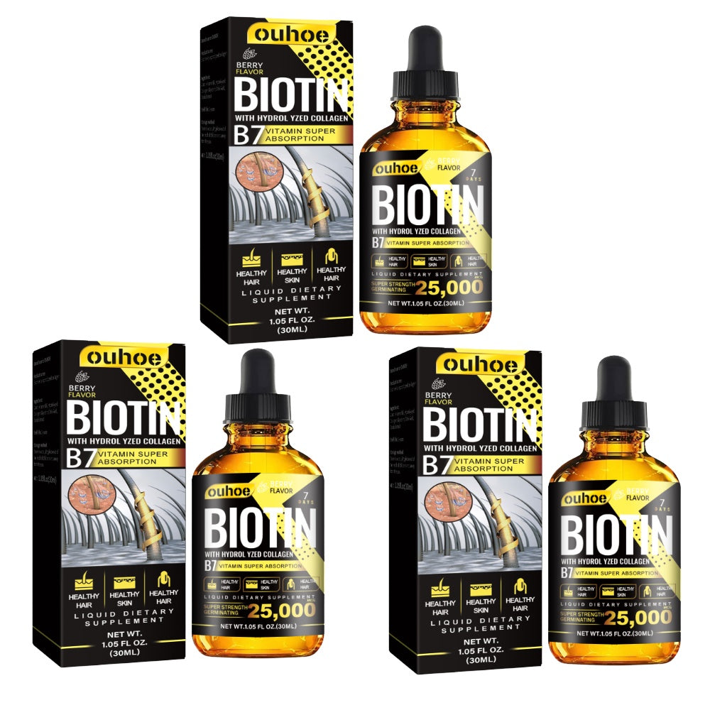 SelenoraBeauty™ Collagen B7 Hair Growth & Strengthening Serum | Liquid Biotin + Collagen Oil for Hair Regrowth, Thickness & Shine | Anti-Hair Loss & Scalp Nourishing Formula (30ml)