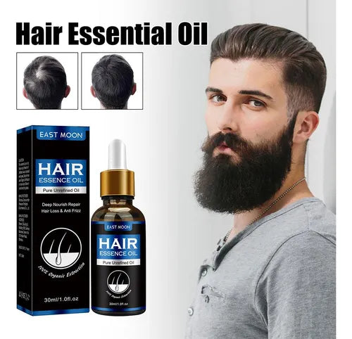 SelenoraBeauty™ East Moon Men’s Dense Hair Serum – Vitamin E Hair Growth Oil | Strengthening, Anti-Hair Loss, Scalp Repair & Moisturizing Treatment (30ml)
