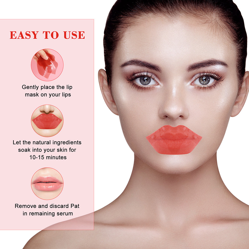 Selenora Beauty Cherry Blossom Pink Hydrating Lip Patch Sleeping Lip Mask - 22 Pcs