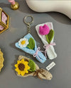 Crochet Keychain – Bear, Flower & Fruit Motifs